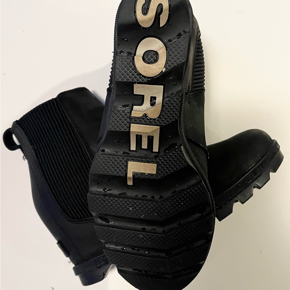 Sorel Black Rain Boots